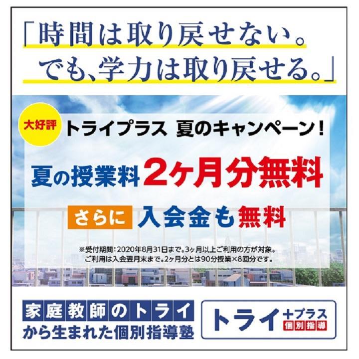 個別指導塾 トライプラスの夏期講習 口コミ 料金をチェック 塾ナビ