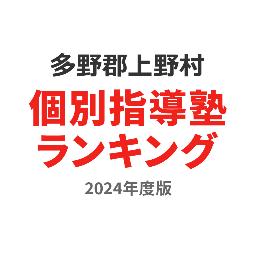 多野郡上野村個別指導塾ランキング小4部門2024年度版