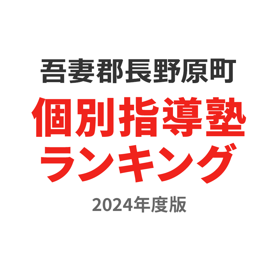 吾妻郡長野原町個別指導塾ランキング中3部門2024年度版