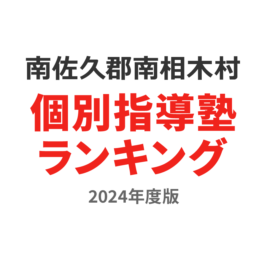 南佐久郡南相木村個別指導塾ランキング幼児部門2024年度版