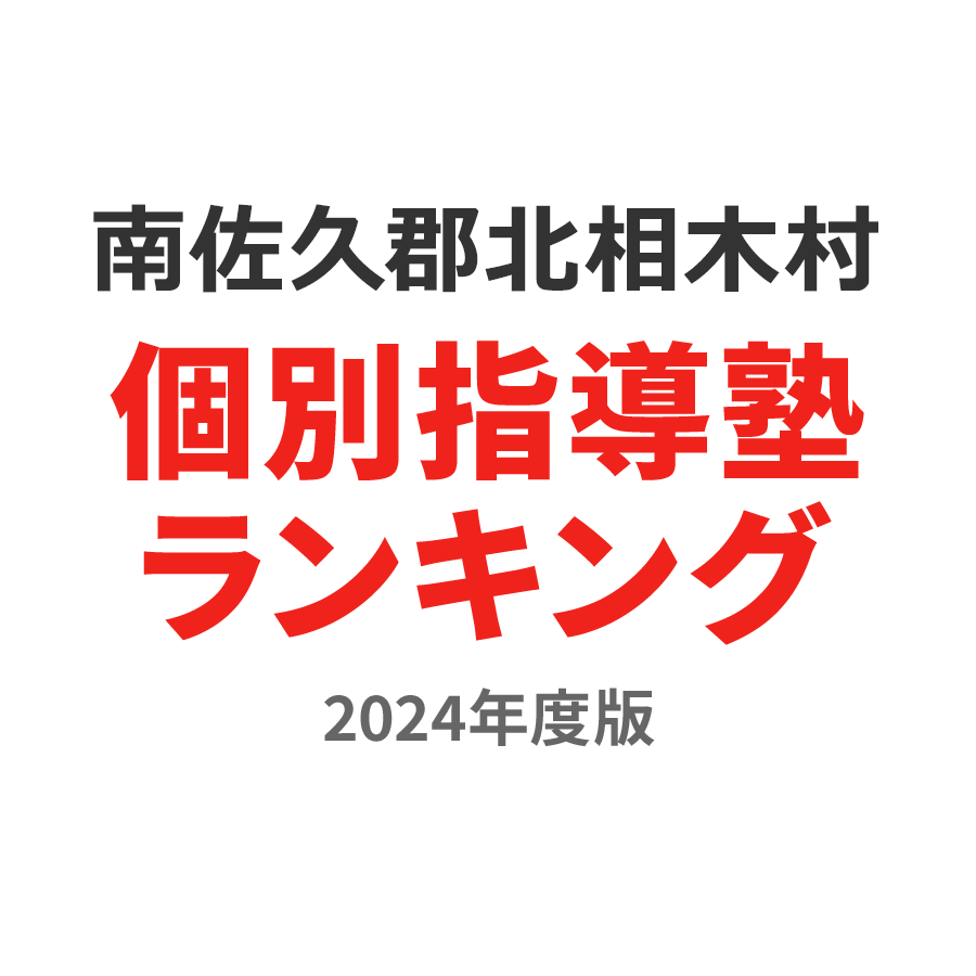 南佐久郡北相木村個別指導塾ランキング幼児部門2024年度版