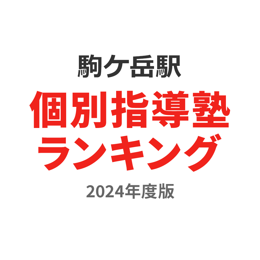 駒ケ岳駅個別指導塾ランキング高1部門2024年度版