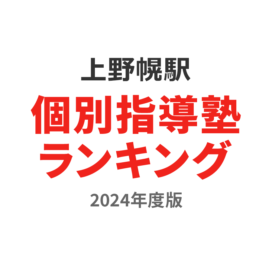 上野幌駅個別指導塾ランキング高2部門2024年度版