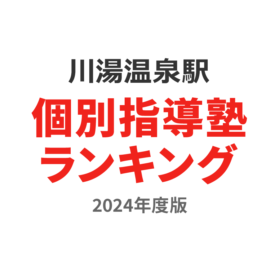 川湯温泉駅個別指導塾ランキング浪人生部門2024年度版
