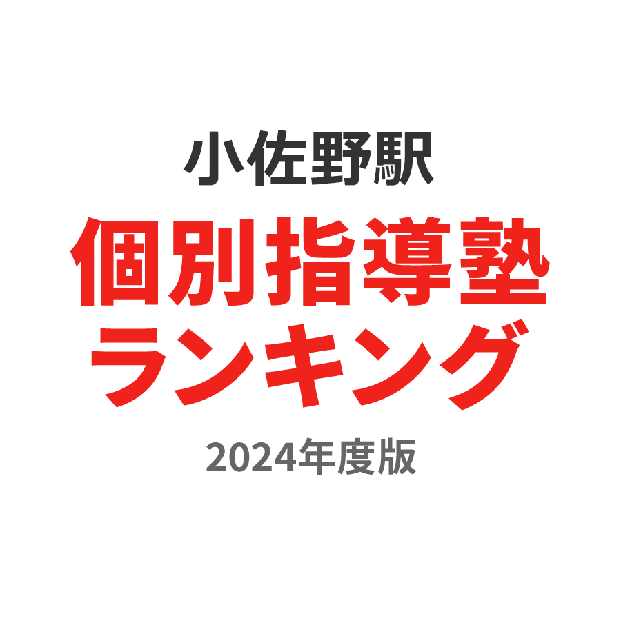 小佐野駅個別指導塾ランキング小3部門2024年度版