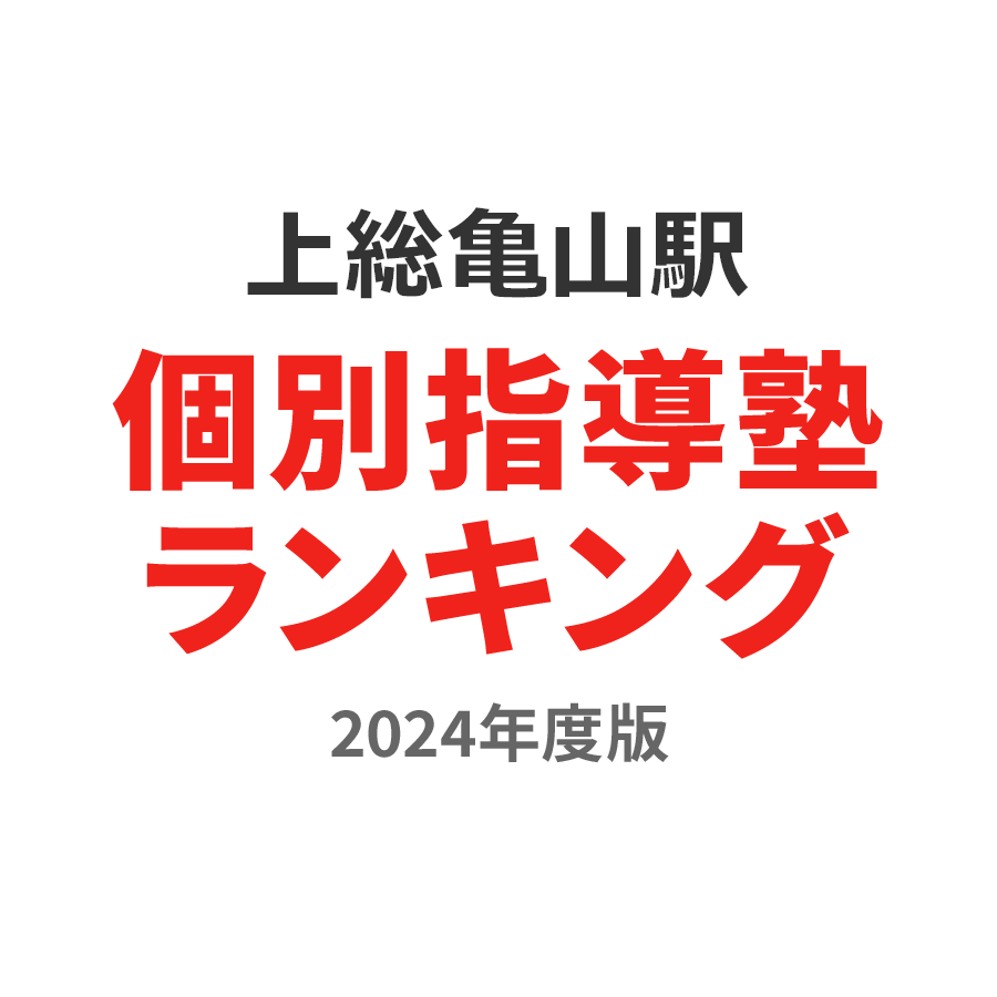 上総亀山駅個別指導塾ランキング小学生部門2024年度版