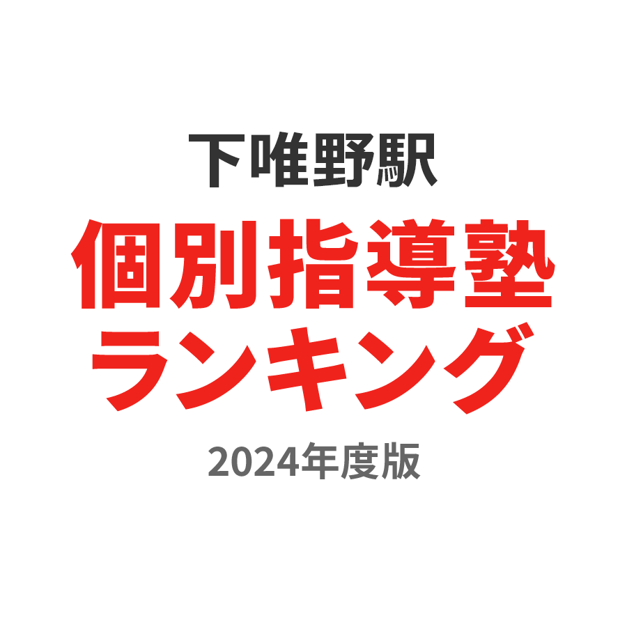 下唯野駅個別指導塾ランキング中3部門2024年度版