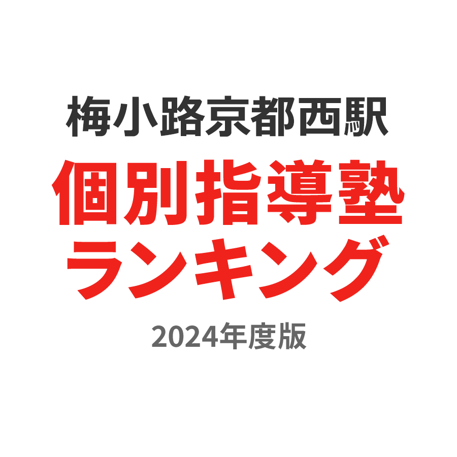 梅小路京都西駅個別指導塾ランキング幼児部門2024年度版