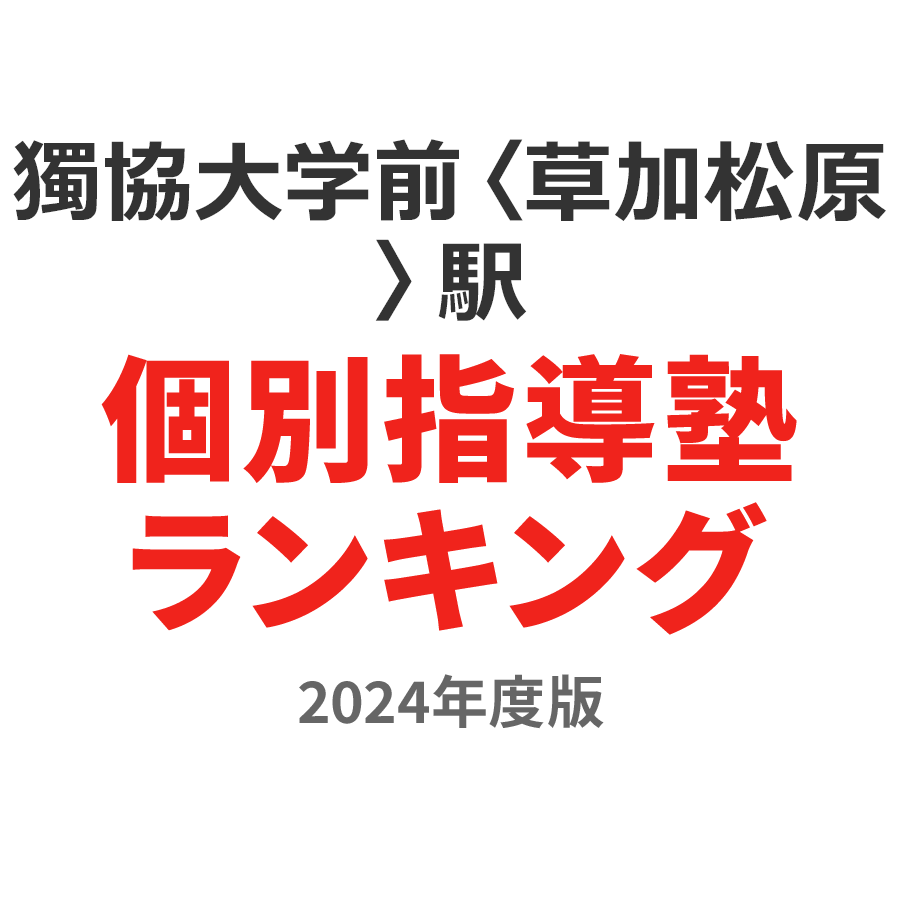 獨協大学前〈草加松原〉駅個別指導塾ランキング中3部門2024年度版