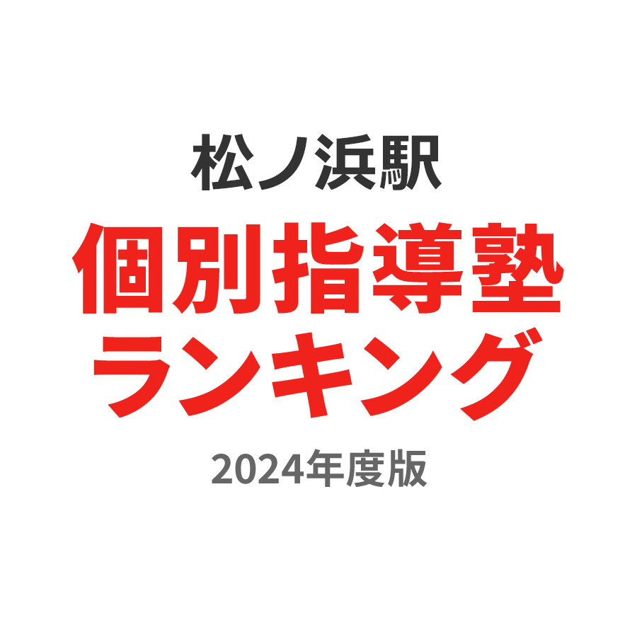 松ノ浜駅個別指導塾ランキング中1部門2024年度版