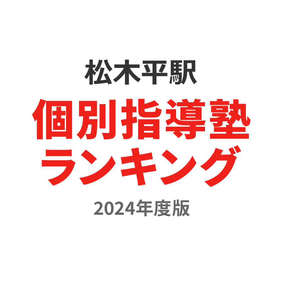 松木平駅個別指導塾ランキング中1部門2024年度版