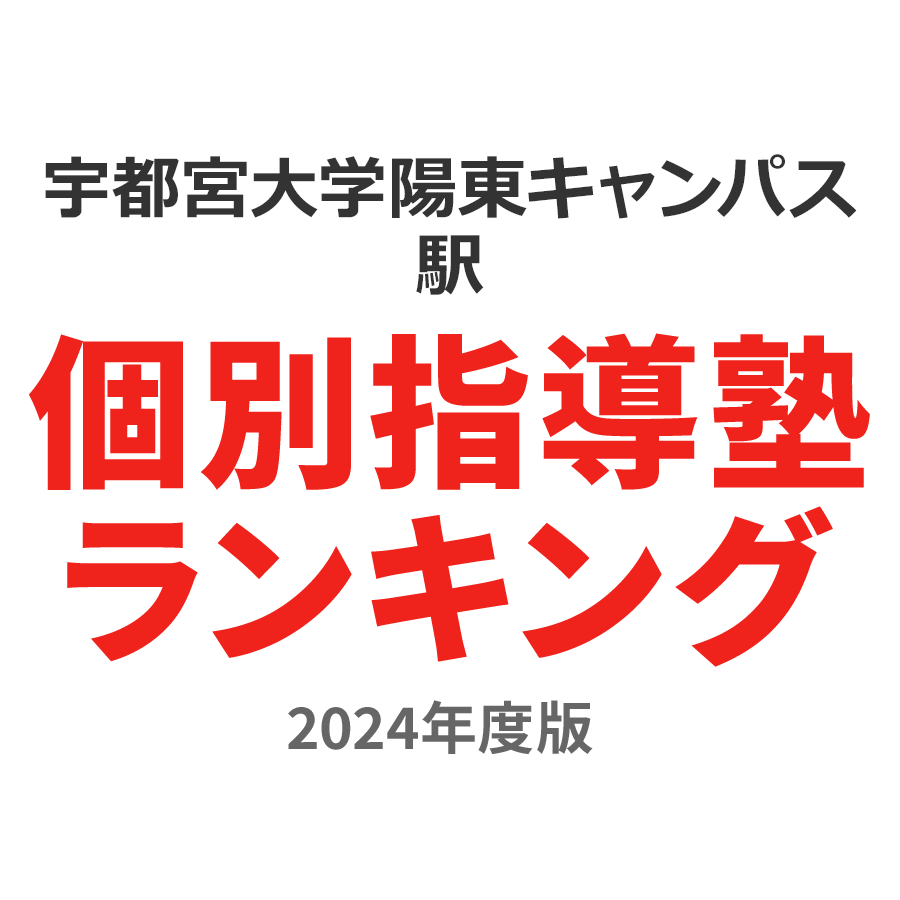 宇都宮大学陽東キャンパス駅個別指導塾ランキング小2部門2024年度版