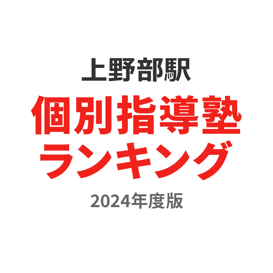 上野部駅個別指導塾ランキング2024年度版