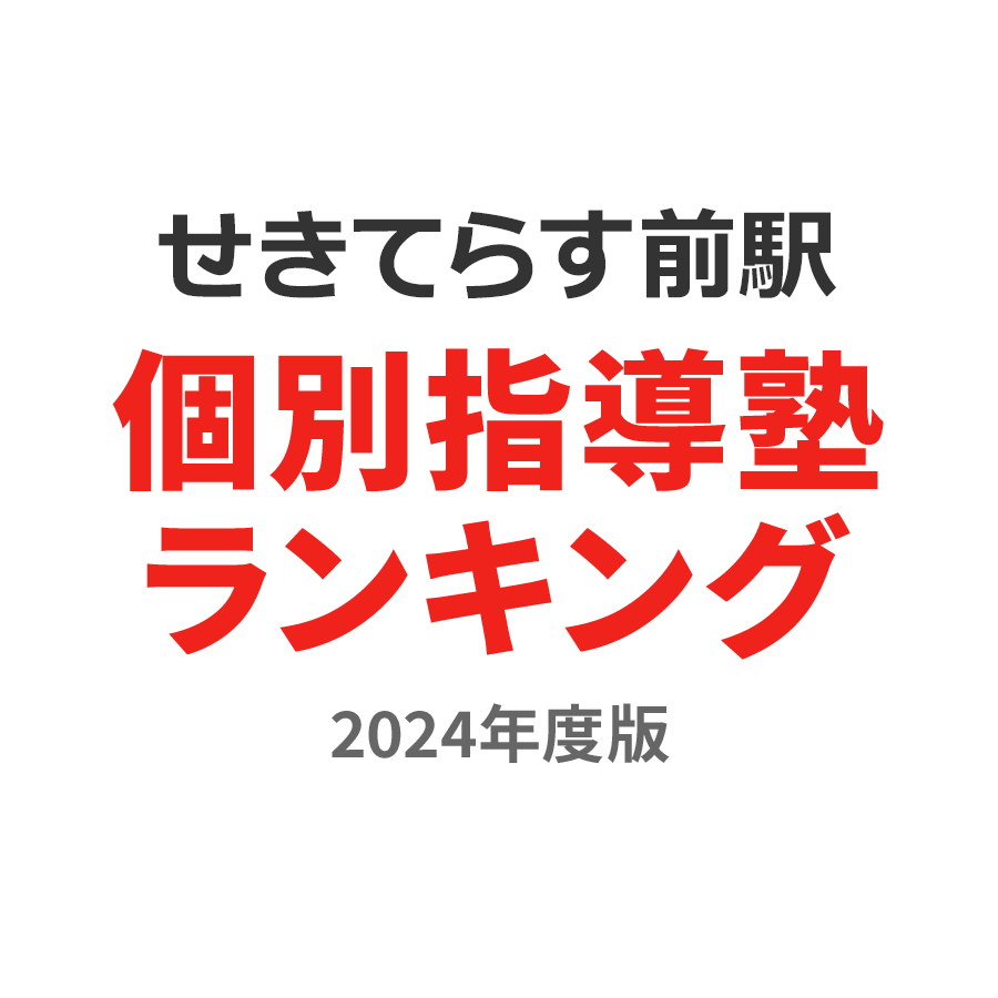 せきてらす前駅個別指導塾ランキング小3部門2024年度版