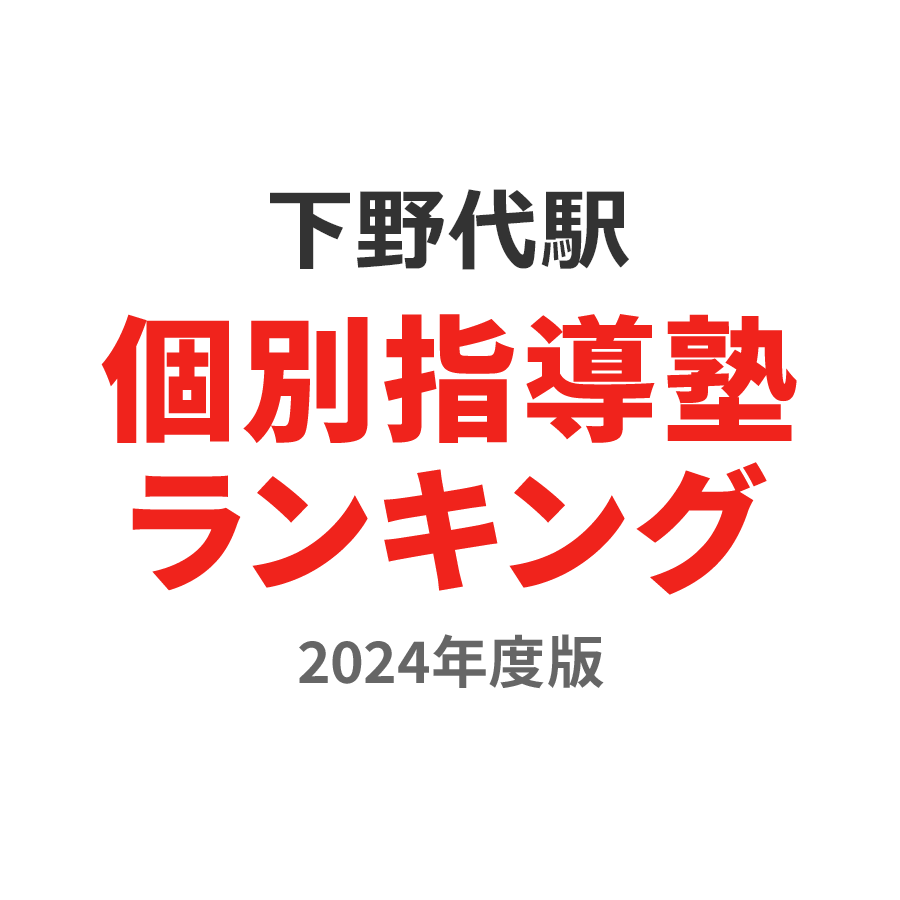 下野代駅個別指導塾ランキング高3部門2024年度版