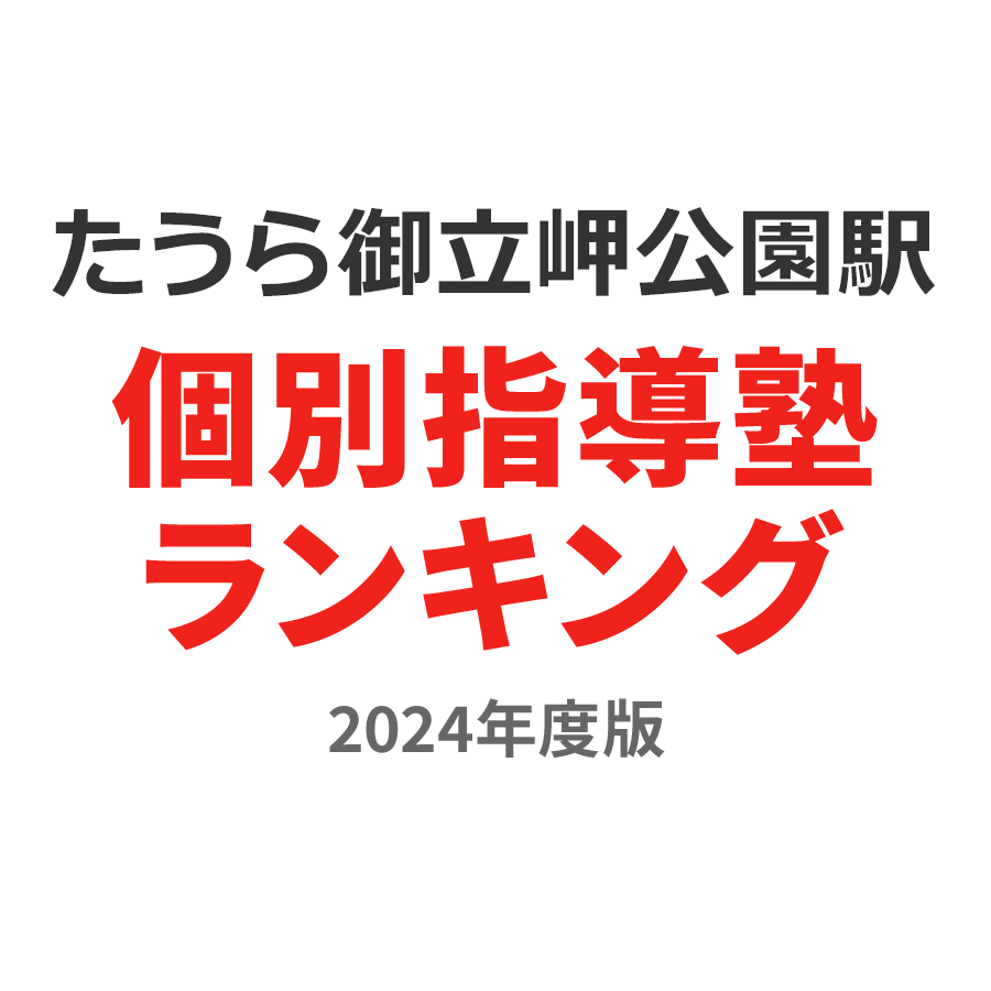 たのうら御立岬公園駅個別指導塾ランキング高3部門2024年度版