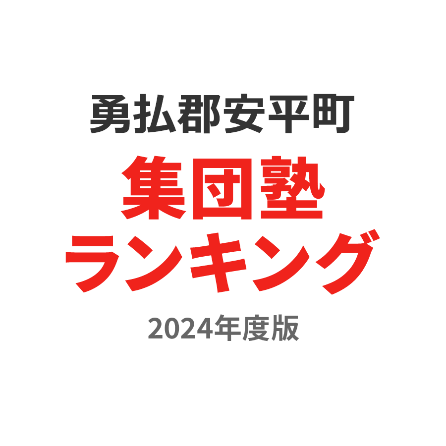 勇払郡安平町集団塾ランキング高2部門2024年度版