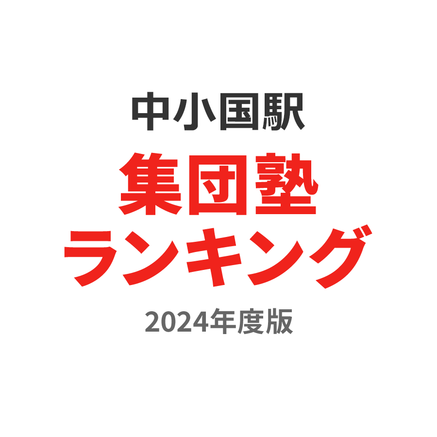 中小国駅集団塾ランキング中学生部門2024年度版