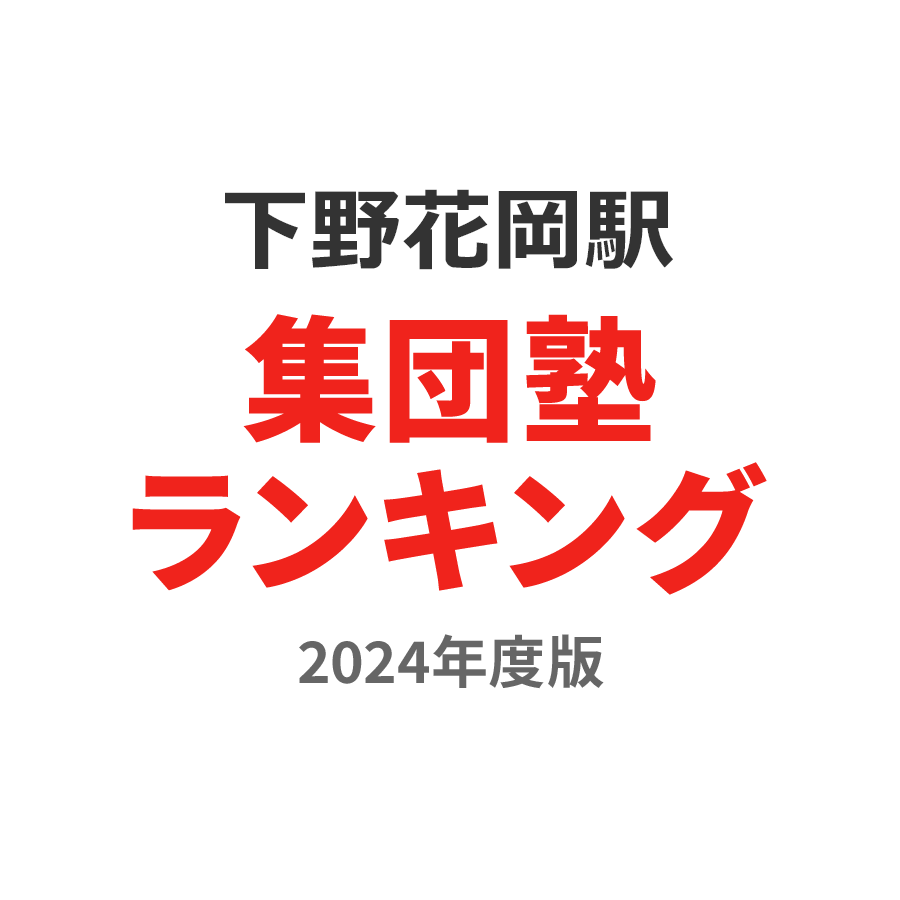 下野花岡駅集団塾ランキング中学生部門2024年度版