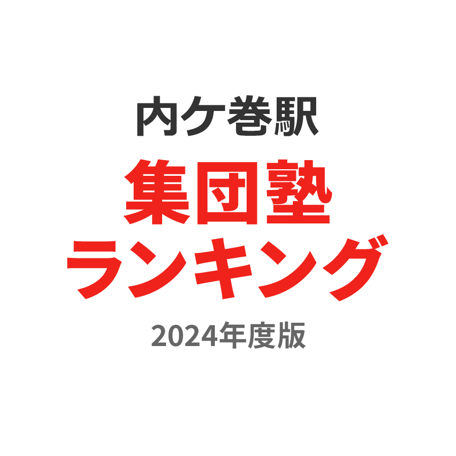 内ケ巻駅集団塾ランキング小3部門2024年度版