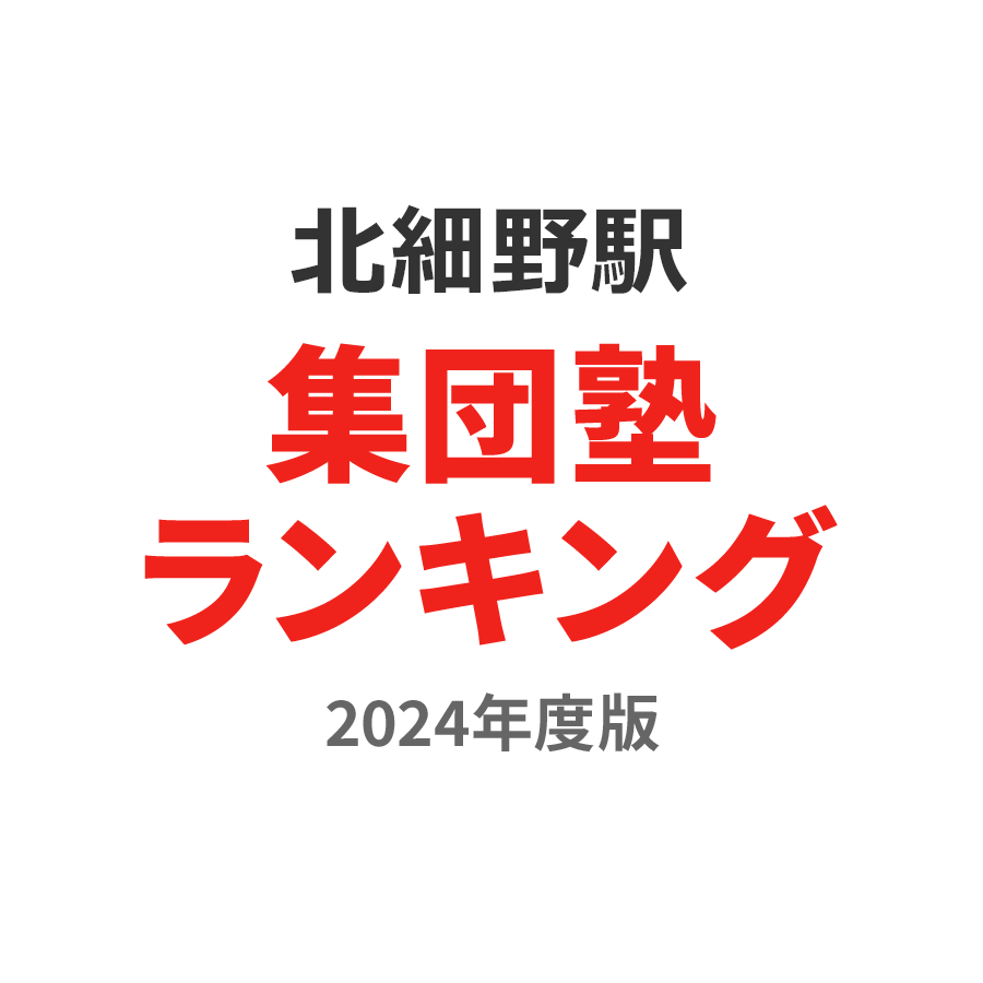 北細野駅集団塾ランキング高2部門2024年度版