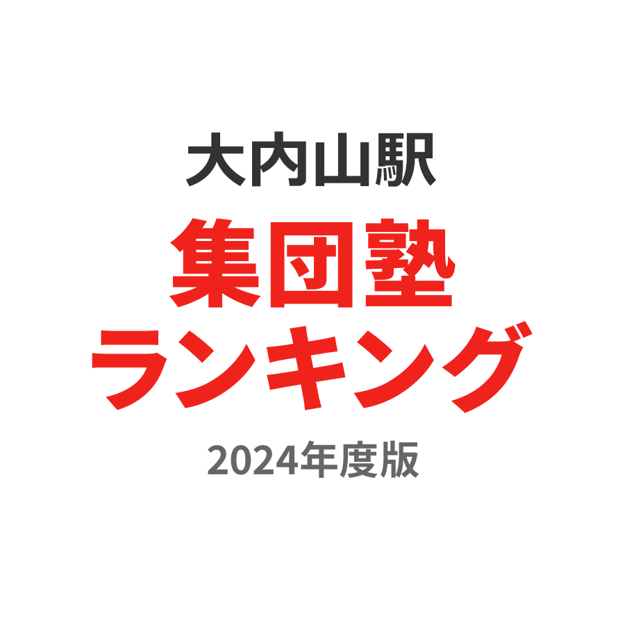 大内山駅集団塾ランキング高3部門2024年度版