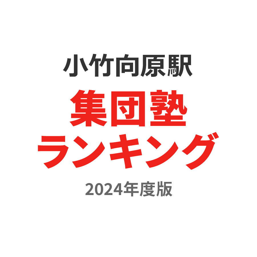 小竹向原駅集団塾ランキング高3部門2024年度版