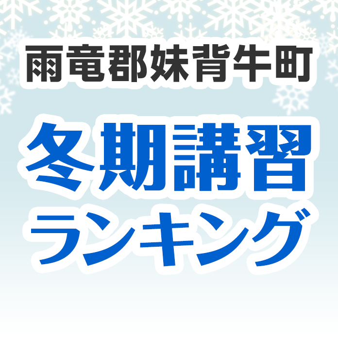 雨竜郡妹背牛町の冬期講習ランキング