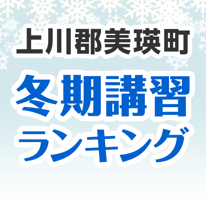 上川郡美瑛町の冬期講習ランキング