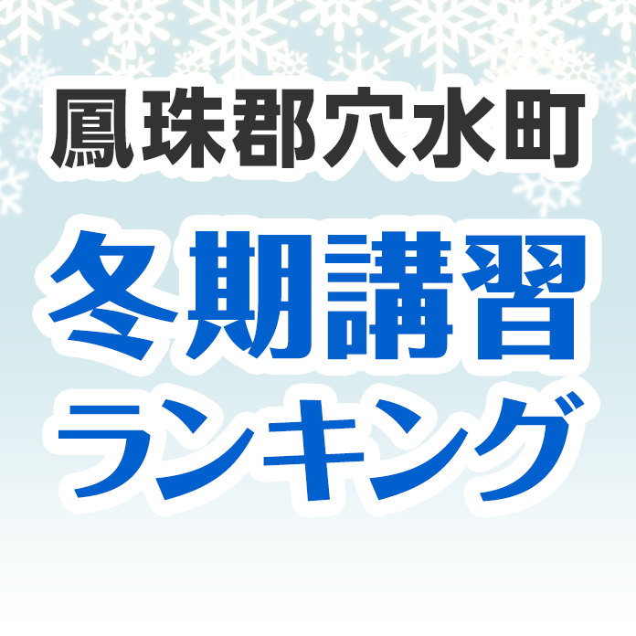 鳳珠郡穴水町の冬期講習ランキング