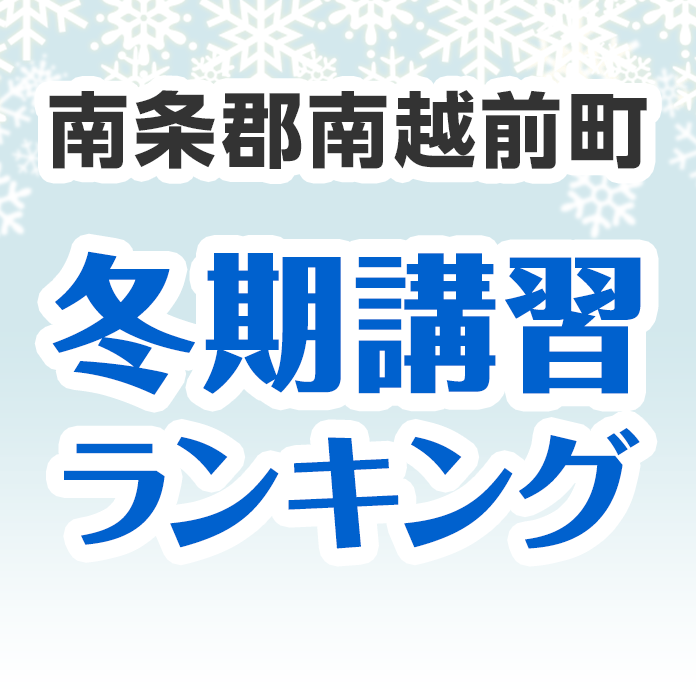 南条郡南越前町の冬期講習ランキング