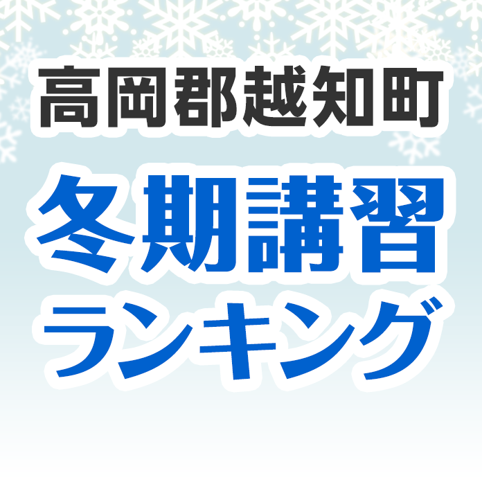 高岡郡越知町の冬期講習ランキング