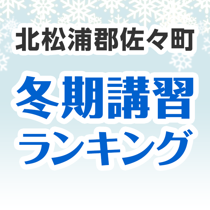 北松浦郡佐々町の冬期講習ランキング