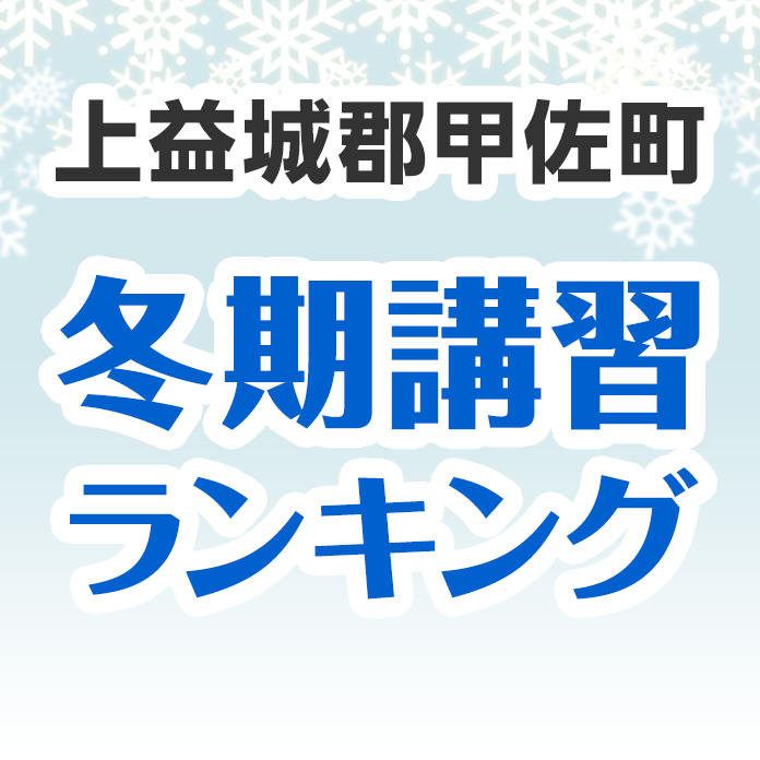 上益城郡甲佐町の冬期講習ランキング