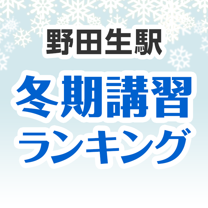 野田生駅の冬期講習ランキング