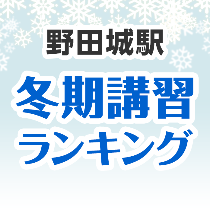 野田城駅の冬期講習ランキング
