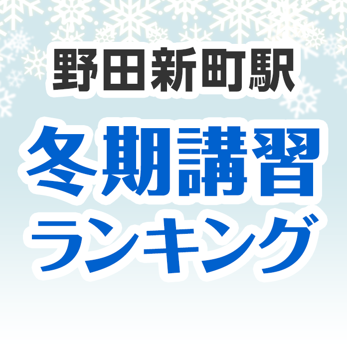 野田新町駅の冬期講習ランキング