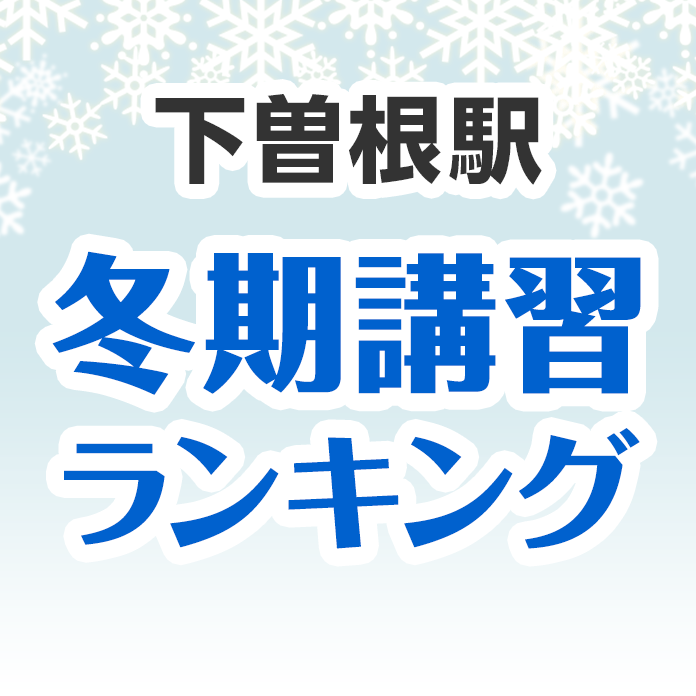 下曽根駅の冬期講習ランキング