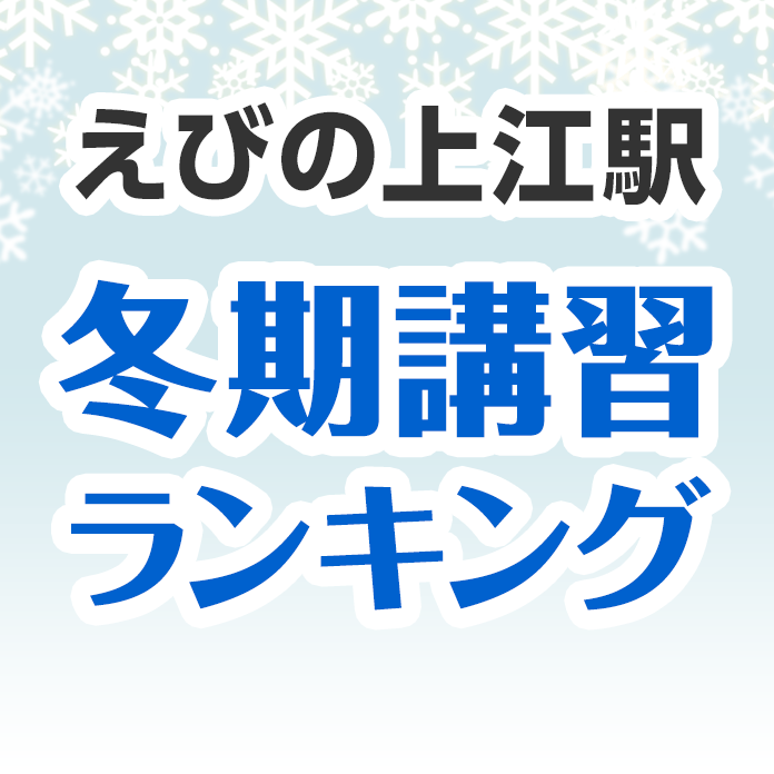 えびの上江駅の冬期講習ランキング