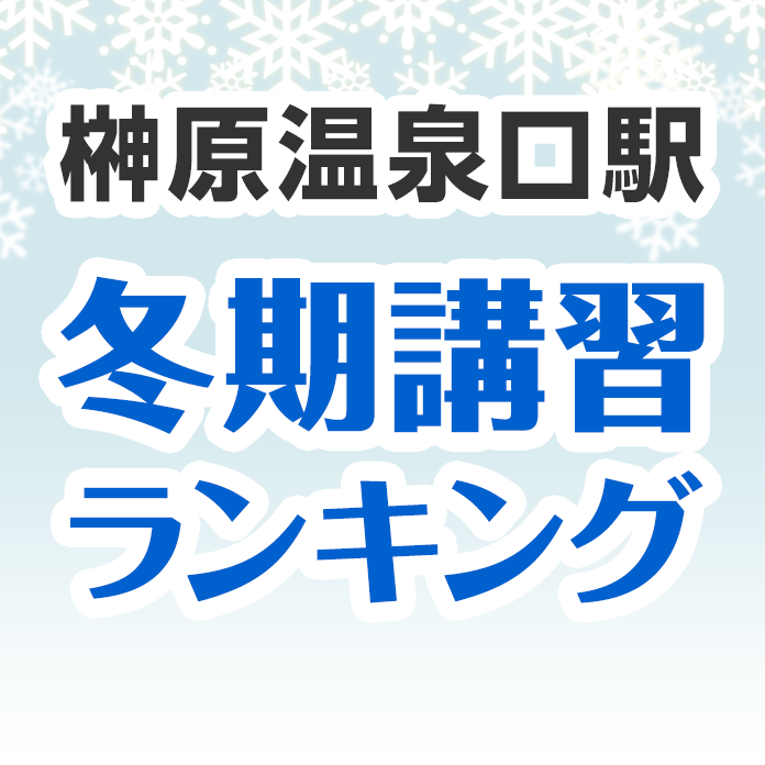 榊原温泉口駅の冬期講習ランキング