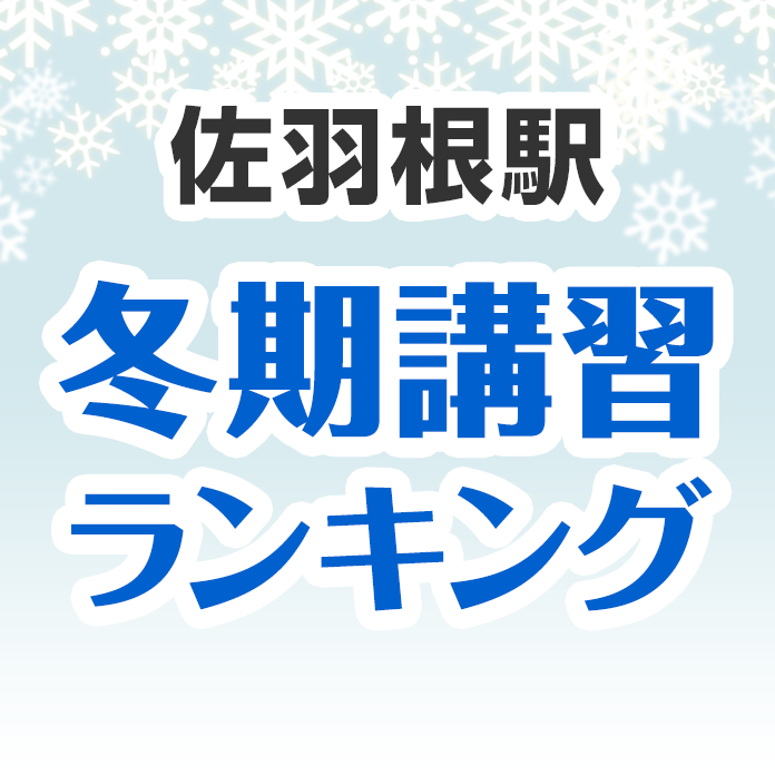 佐羽根駅の冬期講習ランキング