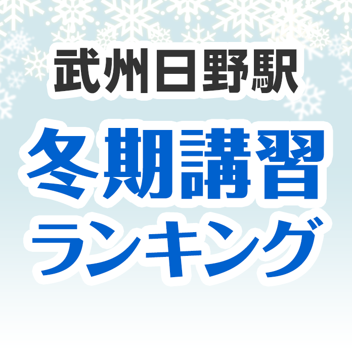 武州日野駅の冬期講習ランキング