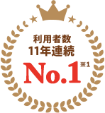 利用者数11年連続No1